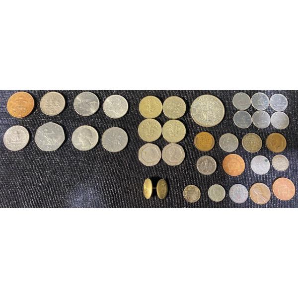 Assorted Coins: Britain, Canada, Nazi