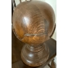 Image 3 : Antique Solid Wood Orb / Footed Sphere 12T 