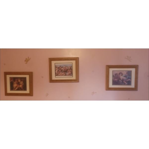 Set of 3 Cherub Prints (14x17 Each)