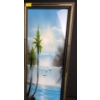 Image 4 : Trio of Beach Paintings- Two: 8 X 19 , Largest: 19 X 15, Framed Under Glass