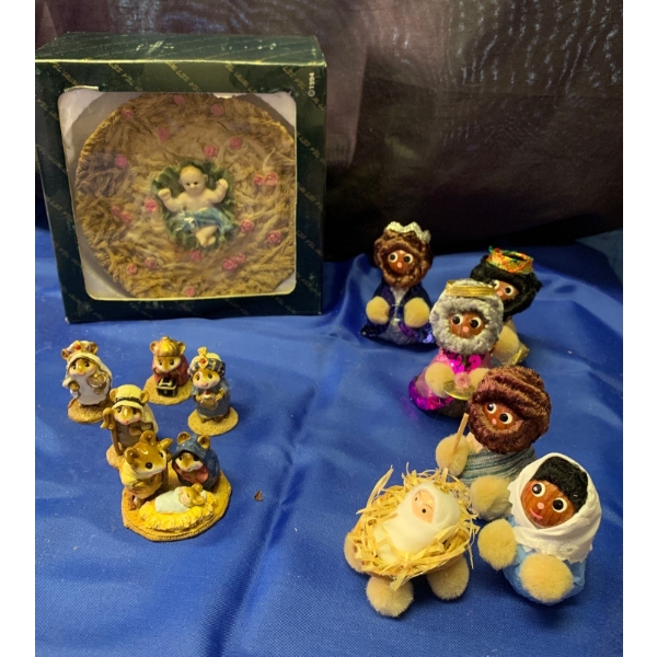 Assorted Nativity Scenes - Religious Holiday Baby Jesus 4T