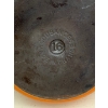 Image 2 : Vintage Vibrant Orange Enamel Cast Iron Frying Pan Set