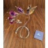 Image 1 : Swarovski Crystal Tulip Figurine With Purple Accents and Certificate