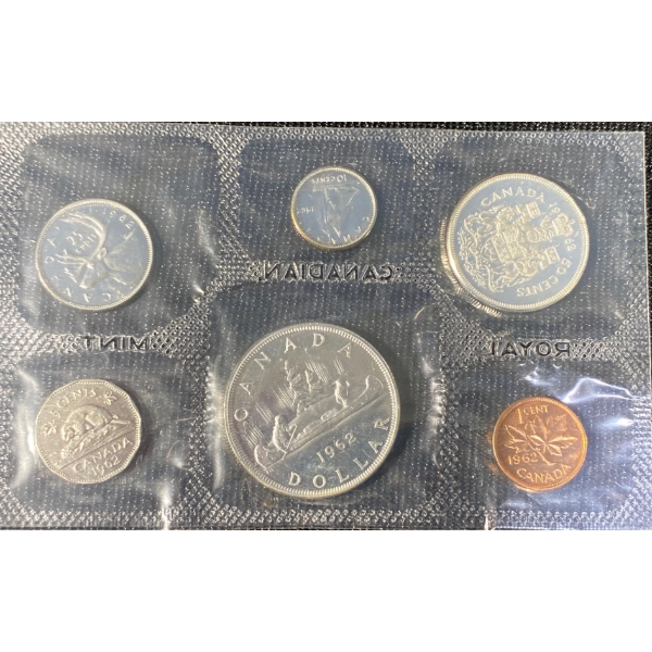 1962 Canadian Uncirculated Silver Coin Set