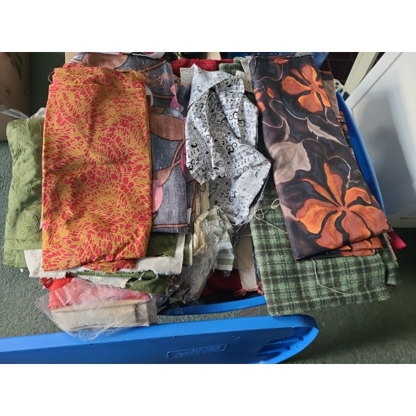 Huge Tote of Assorted Fabric