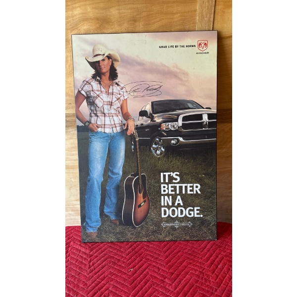 Wooden Poster Of Terry Clark Dodge Poster
