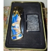 Image 2 : Indigenous Treasures -Wolf Pack Pocket Knife & Refillable Lighter w/ Bird Ash Tray Snuff Bottle & mo