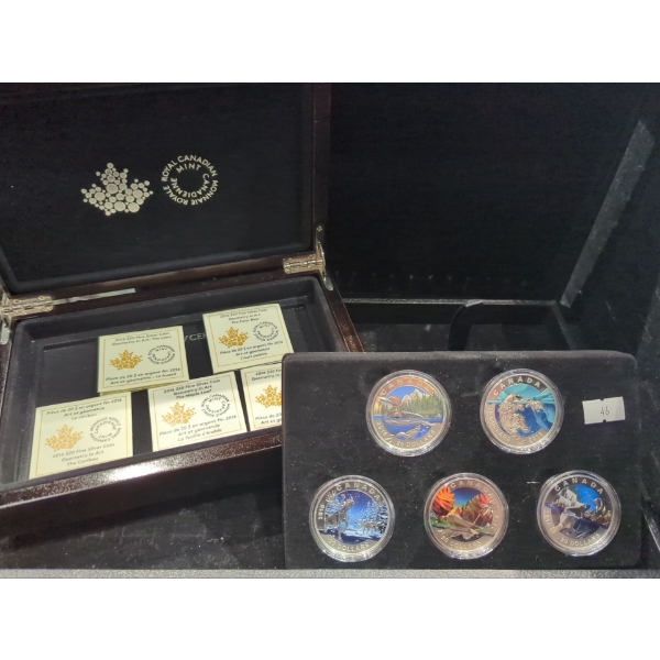 2016 Geometry in Art 5 Coin Proof Silver 99.99% 31.83g