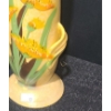 Image 9 : Soapstone Carved Face 2.5 W, 5 D, 7 T and Yellow Vase w/ Painted Flowers 4" Base, 10 T 
