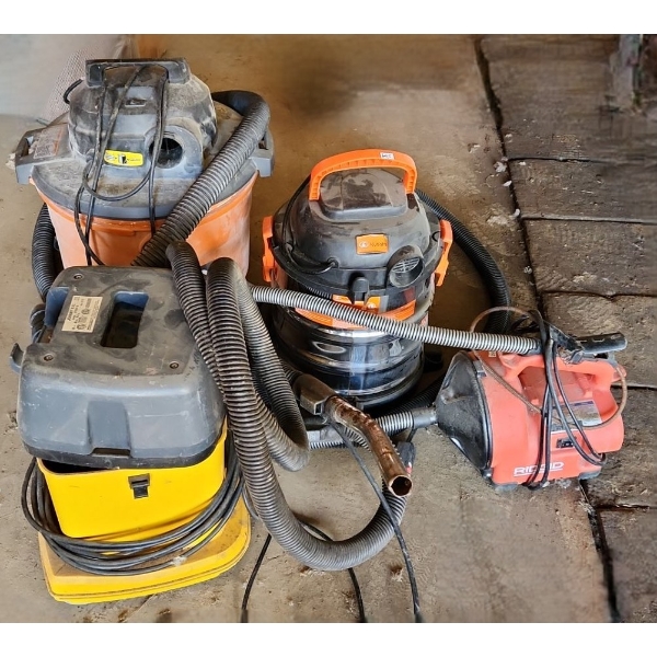 Johnny Vac JV5 (AS 5), Rigid 34.1 Litre Capacity, Kubota Shop Vac, Rigid Model K-30 Drain Cleaner