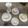 Image 1 : Set of Belleek China - Teacups + Saucers, Vase 