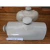 Image 1 : Antique Ceramic Foot Warmers.  Largest Foot Warmer 10 1/2 w, 5 h, 4 d