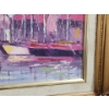 Image 4 : Ships At A dock Oil Painting, Solid Wood Duck Figurine, Traditional Kitchen Party In Copper Plaque.