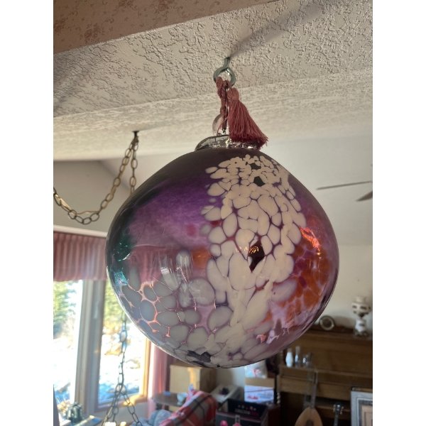  KITRAS ART GLASS:
SPIRIT BALL hand blown made in made in Nova Scotia.