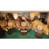 Image 1 : Set of 3 Decorative Quartz Clocks: Horses, Tigers, Lions