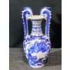 Image 1 : Yongzen Blue and White Dragon Handle Porcelain Vase
