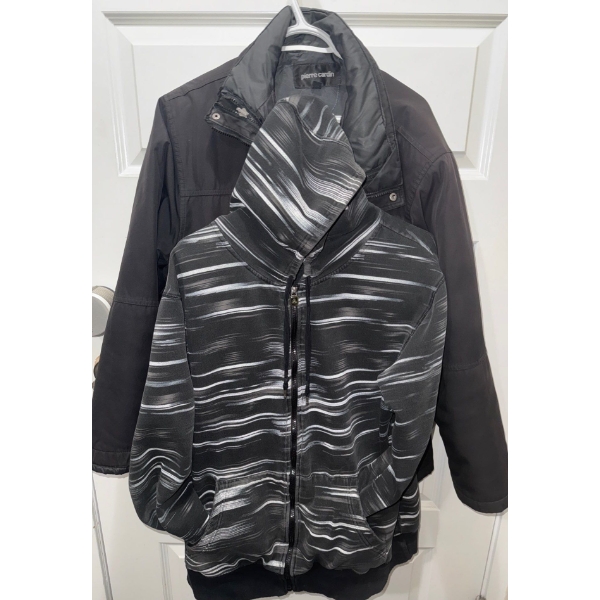 Men's Outerwear - Casual & Cozy Jacket & Hoodie Combo Size L