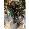 Image 5 : Industrial Bench Grinder Mounted on Pedestal with Attached Light