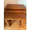 Image 3 : Wooden Nesting Table, 3 Pcs, Largest  24.5W, 19.5T