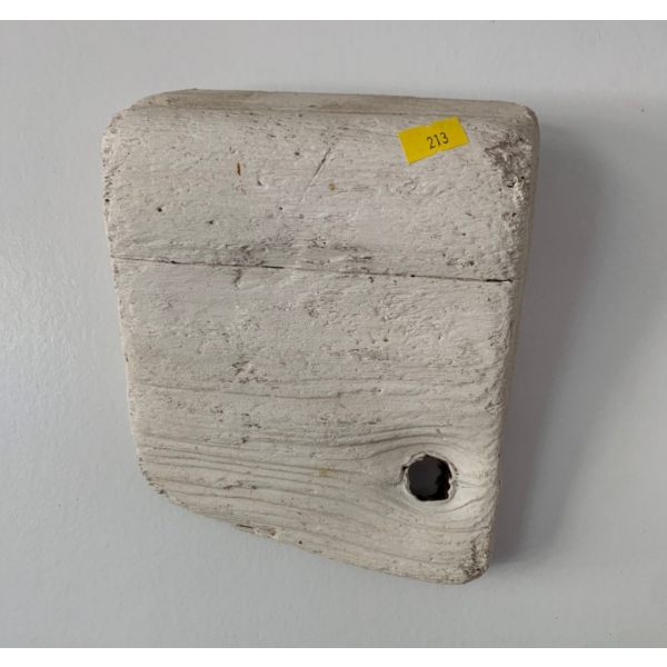Joanna Drummond  White Piece Of Wood With hole 7 x 9