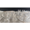 Image 1 : Assorted Small Crystal Pieces Including Candle Holder, Dessert Cups, Small Goblets and More