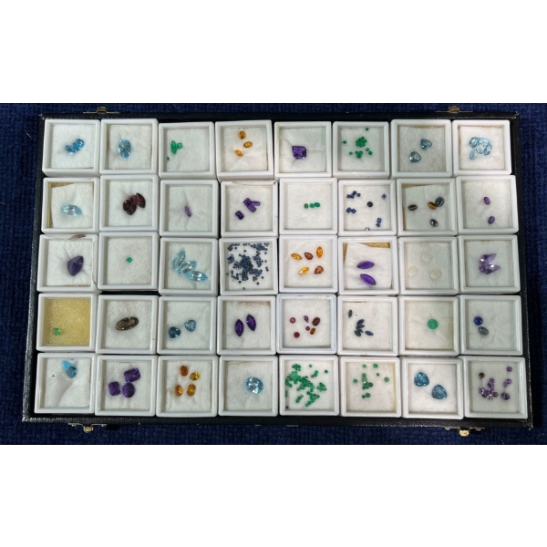 Tray of Unauthenticated Loose Gemstones