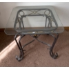 Image 2 : 3 Piece Metal & Glass Coffee Table Set 20T