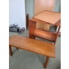 Image 1 : Group of 3 Wooden Decor Items: Bench 40 L, 18 T, 14 W ( Legs Need Repairs) Shelf 33 T, 28 L, 17 W