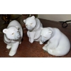 Image 4 : Polar Bear Trio Pedastal Candle Set Handcarved Figurine 8T & More