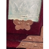 Image 9 : Chinese Wood Jewelry Chest with Jade Inlay and Brass Mounts