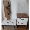 Image 1 : "Alberta" 11 X 36, Buckles, Side Table w/ Tile Top 26 W, 17 D, 14 T, Utility Drawer 18 W, 15 D, 27 T