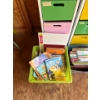 Image 2 : Lot Of Children's Books  Shelves Shopping H32" L12" W12" Cart With Toys & Disney VHS Movies
