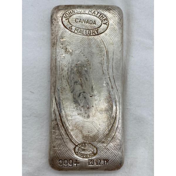 20oz Johnson Matthey Silver Bar