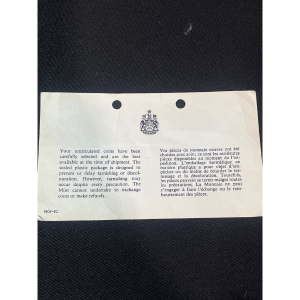 Uncirculated 1970 Canadian Coinage