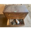 Image 2 : Antique Wood Dresser with Tools