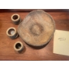 Image 2 : Charles Hilton Clay-Fruit bowl and 3 candlestick holders