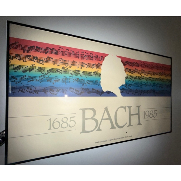 Numbered Framed Poster Commemorating 300th Anniversary Of Johann Sebastion Bach's Arrival