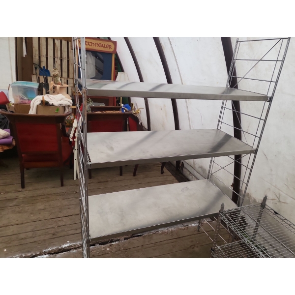 Steel Shelving Unit (74" x 47.5" x  18.5 '' Inches)