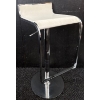 Image 2 : Casa Eleganza Scarlett Upholstered Bar Stools w/ Hydraulic Lift Mechanism & Chrome Base