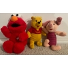 Image 1 : Disney's Winnie the Pooh & Piglet Stuffies w/ Tickle Me Elmo