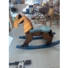 Image 3 :  kids toys, antique wood horse, rocker antique bouncy ball kids bag, and two selfie sticks