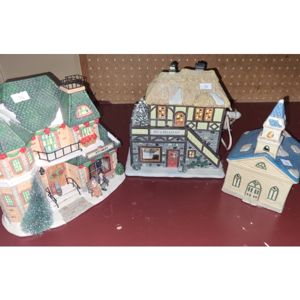 Holiday Homes: Church, Bed and Breakfast, Antique Shop, Includes Lights