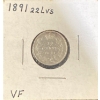 Image 1 : 1891 VF Canadian Dime 92.5% Silver
