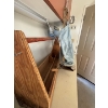 Image 3 : Antique cyclone seed thrower made in URBANA Indiana USA with a large wooden toolbox 