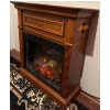 Image 2 : Wood Mantel Electric Fireplace - Designed To Provide Supplemental Heat & Ambiance