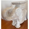 Image 3 : Ceramic Elephant Plant Stand - Luckey Trunk Up 22x17