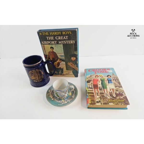 Vintage Books From "The Hardy Boys" & "Jane Shaw" Series, Along With A Decorative Ceramic Mug & MORE