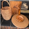 Earth Toned Home Accents 20T Woven Basket Lazy Susan & more 