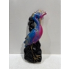 Image 1 : Chalk Birds, Peacock with Blue, Pink and Gold Colouring H