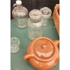 Image 5 : Glass Bottles, Jars, Square Glass Blocks and Ceramic Teapot